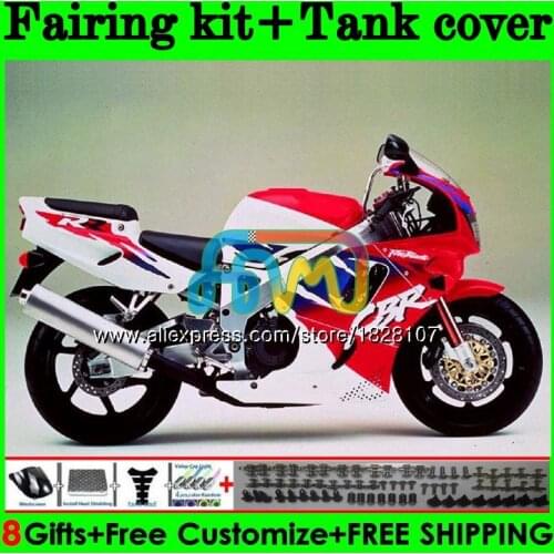 +Tank For HONDA CBR900RR CBR 900 893RR 1994 1995 1996 1997 158BS.50 CBR900 CBR893 RR CBR893RR 94 95 96 97 Red white blue Fairing