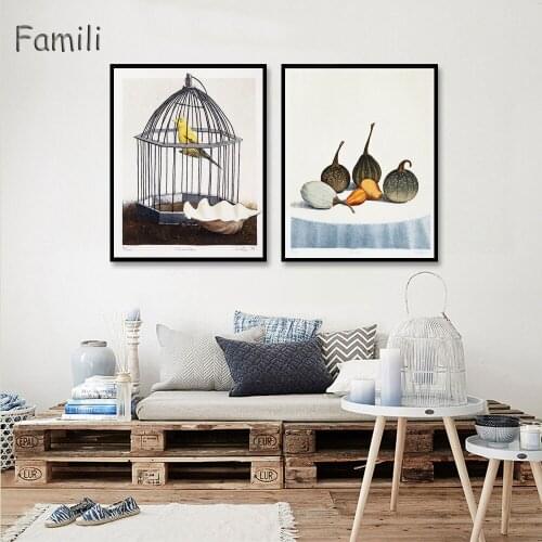 Unframed 2 Pieces Fruit Pumpkin Wall Art Canvas Painting Modern Home Decor Wall Paintings for Kitchen Room
