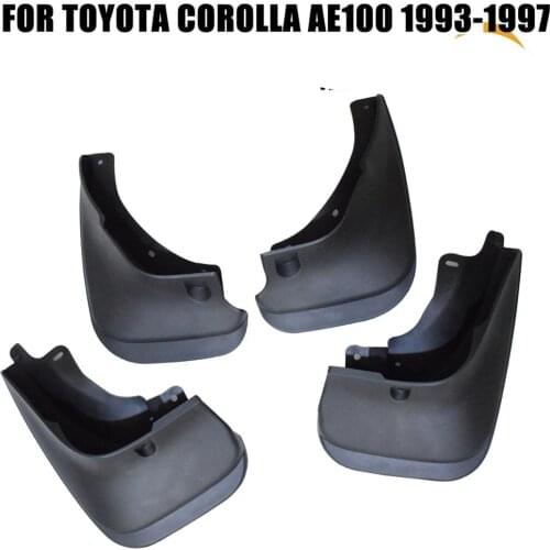 Set Molded Mud Flaps For Toyota Corolla 1993-1997 AE100 Mudflap Guards Mudguard Fender Front Rear 1994 1995 1996 YC101050
