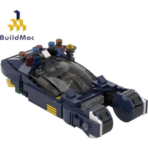 Buildmoc Technical Black Concept Car Blade Runner Racer Childrens Toys Diy Building Blocks Super Car Battleship Land Cruiser