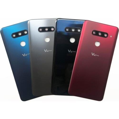 100% Original Back Housing For LG V40 ThinQ Battery Cover Rear Door Case With Camera Lens Glass V405QA7 V405UA V405 Back Cover
