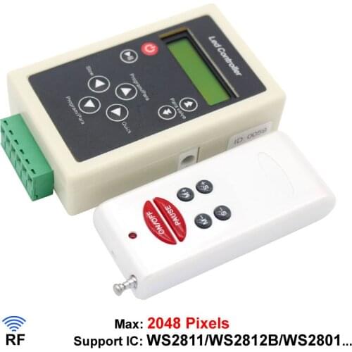 Spi Pixel Led Controller Dc 5v 12v 24v Digital Rgb Controller Controladora Rgb Ws2801 Ws2811 Ws2812b Controller