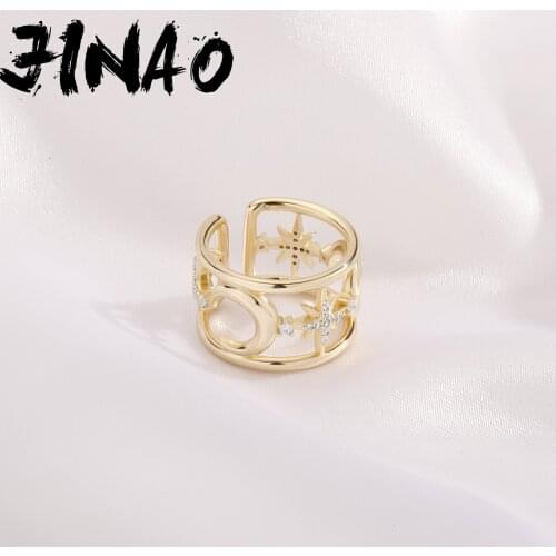 Jinao Rings With Cubic Zirkonia For Women