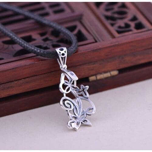 Joanlyn Thai Sterling Silver Bail Connector 925 Silver Pendant Pinch Bail P003B