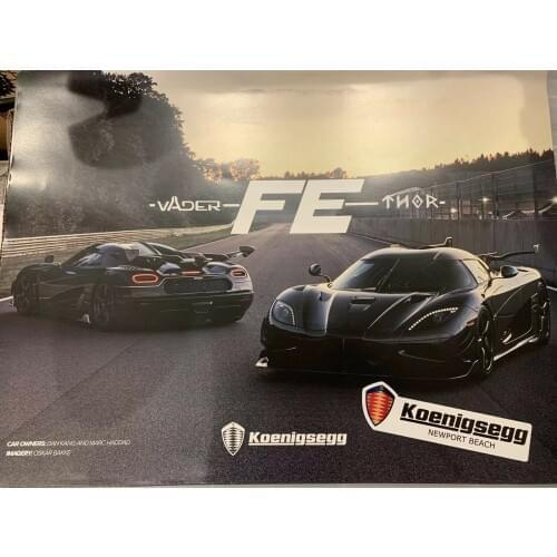 Koenigsegg Agera One RARE Supercar Wow HOT Silk Cloth Poster Art Bedroom Decoration
