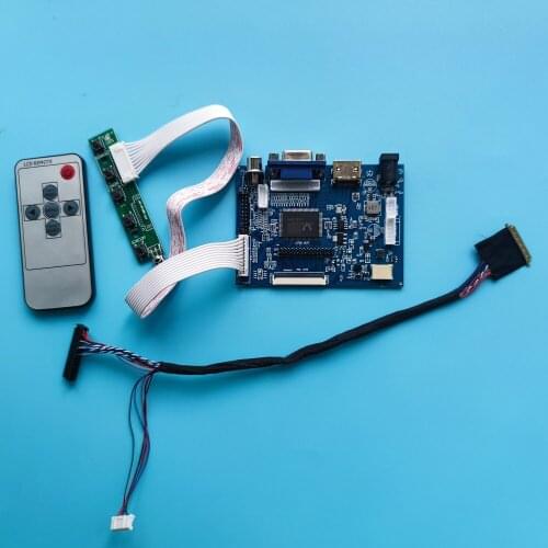 Kit Work for LTN156AT02 1366x768 2AV Remote Controller Board Driver Panel VGA AV Monitor Screen 40pin Display LED HDMI LCD 15.6"