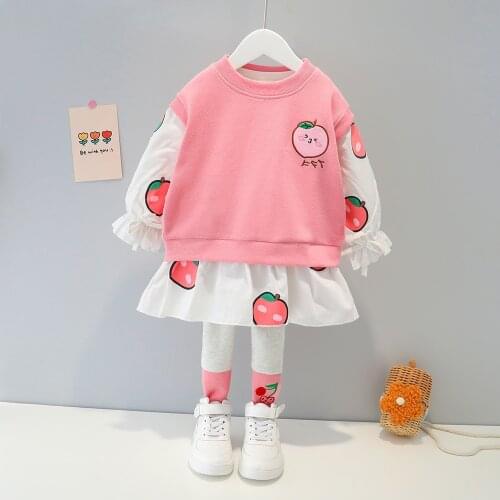 Girls clothes sets spring autumn children fashion coat pants 2pcs tracksuits for baby girl toddler leggings outfits suits 2021