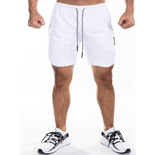 European and American Fitness Summer Thin Mens Shorts Loose Straight Pants Mesh Running Training Beach