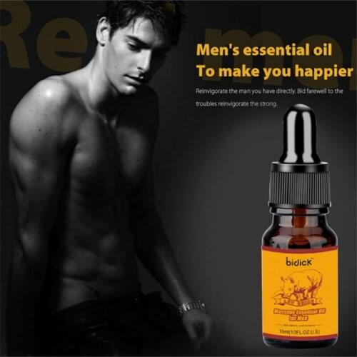 BIDICK Penis Enlargement Massage Essential Oil for Man Time Delay Lasting Erection Effective Grow Bigger Massage Oil 10ML