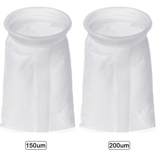 150/200 Micron Filter Sock 105X230mm Filter Sock Bag Marine Sump Felt Pre Fish Aquarium High Density Of Interspace