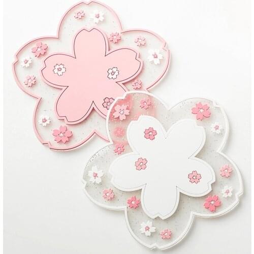 Cute Coaster, Sakura Pattern Tea Cup Coaster
