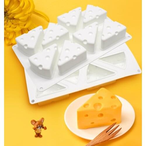 Multiple Styles 3D Cheese Shape Silicone Mold Mousse Cake Moulds Chocolate Fondant Dessert Pastry Baking Mould Cake Decorating