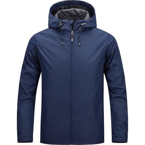 Mens Spring Windproof Jackets Casual Thin Hooded Windbreakers College Bomber Waterproof Black Windcheater Hommes Varsity Jacket