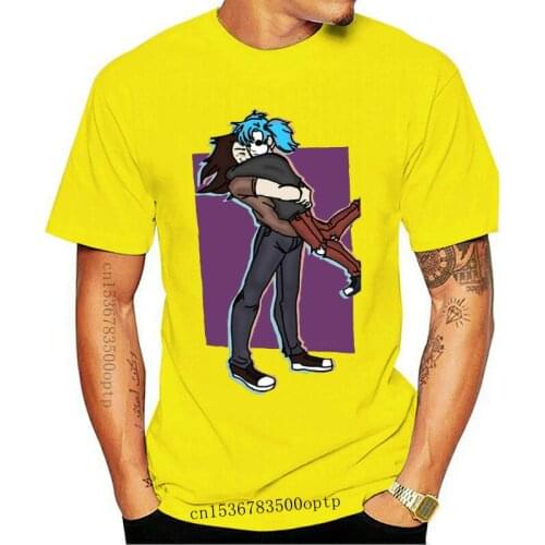 New Fashion Sally Face X Larry T-Shirt Men Pure Cotton T Shirt Sal Fisher Mask Larry Johnson Game Short Sleeve Tee Shirt Gift Id