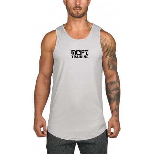 New Mens Workout Gym Summer Casual Sports Mesh Tank Top Fashion Training Bodybuilding Singlets Sleeveless Fitness Quick Dry Vest