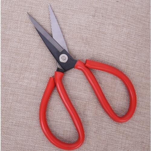 Wu Fuxing Red Flange Scissors Civil household Scissors Casing carbon steel Scissors 1 # Industrial Scissors