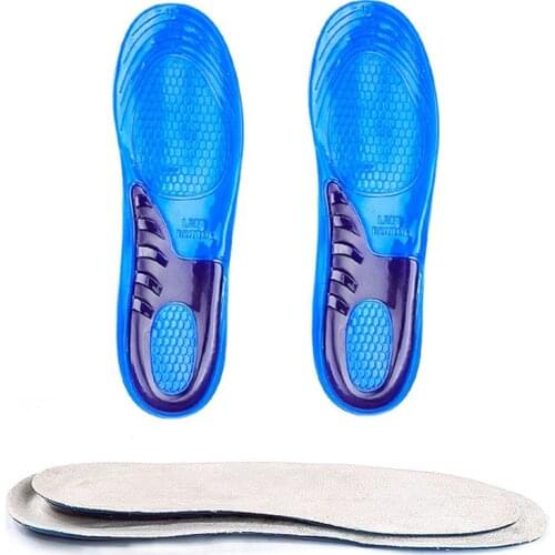 USHINE EU34-46 Arch Massage Insoles Women Basketball Football Insoles Footrest Orthopedic Insoles Men