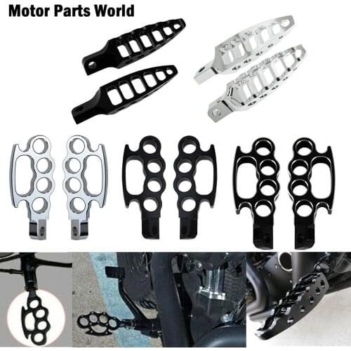Motorcycle 45 Degrees Male-Mount Footrests Pedal Flying Knuckle Control Foot Pegs For Harley V-Rod Sportster XL Dyna Softail