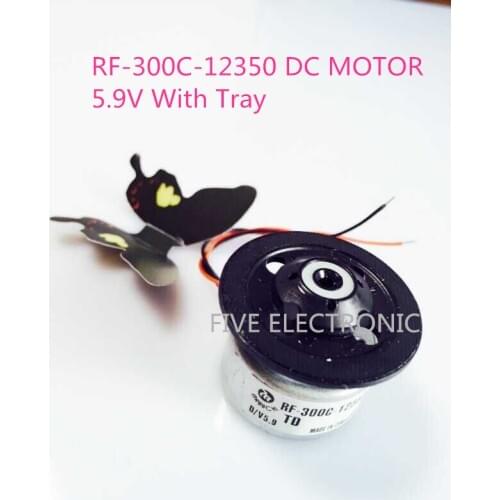 RF-300C-12350 Micro DC MOTOR with TRAY, 300C MOTOR use for DVD PLAYER/REPEATER/RECORDER/DIY MODELS