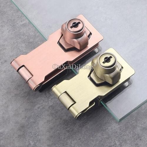 Brand New Cabinet Door Lock Cupboard Closet Drawer Box Locks Shopping Mall Display Cabinet Lock Hasp No Drilling