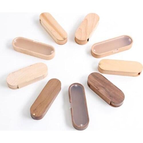 Creative Wooden Pen Box Makeup Brushes Storage Pencil Case Multi-function Desk Stationery Organizer Home Art 3 Styles