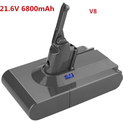High Quality 21.6V 6800mAh for dyson V8 Li-ion Rechargeable Battery Pack For Dyson V8 Series 6.8Ah Free shipping