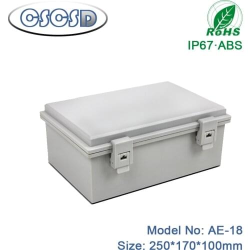 1pcs/lot 250*170*100mm diy pcb box 2inch plastic box pcb abs plastic enclosures for electronics