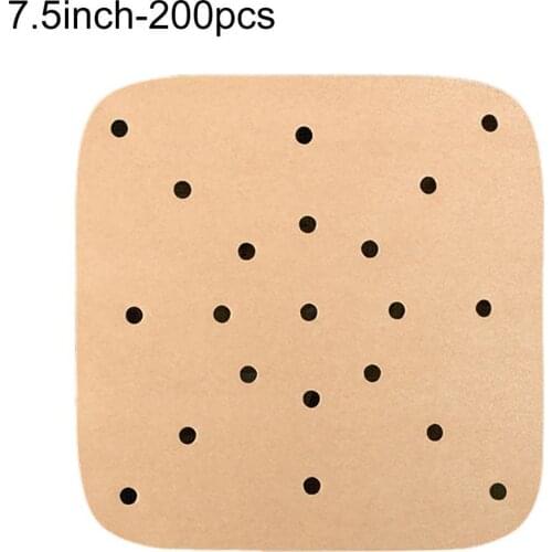 200Pcs/Bag Durable Steamer Paper Oil-proof Food Grade Materials Paper Good Performance Multi-use Baking Paper for Kitchen