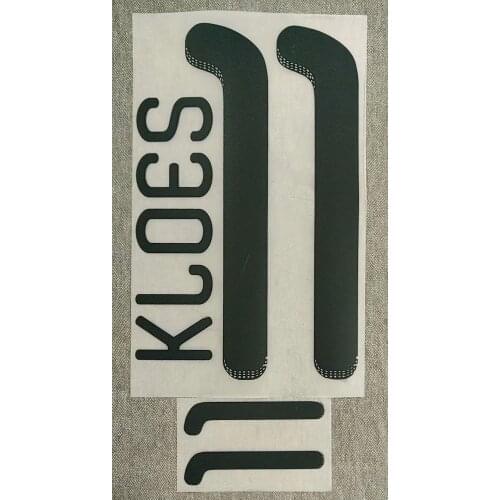 2010 #11 KLOSE Printing NAMESET Soccer Badge Patch