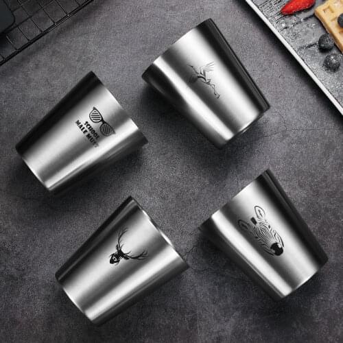 304 Stainless Steel Beer Glass Whiskey Cocktail Bar Personality Champagne Cup Creative Drinkware