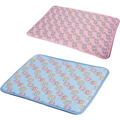 70X100cm Summer Pet Cooling Pad Ice Silk Mat Cat Dog Silk Cushion Cat Bed Cat House Cat Litter Mat House For Cat Katzenbett