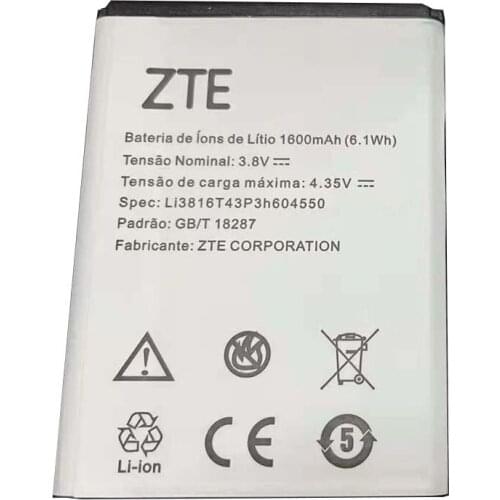 Li3816T43P3h604550 For ZTE Blade A410 Phone Battery 1600mAh Hight Capacity 3.8V Top Quality Replacement Batteries