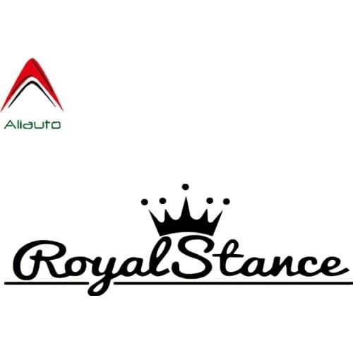 Aliauto Fashion Car Sticker Crown Patten Letter Print Royal Stance Decor Waterproof Vinyl Decal for Kia Rio Passat,12cm*30cm