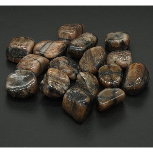 Bulk Tumbled Chiastolite Stone Natural Polished Gemstone Supplies for Wicca, Reiki, Energy Crystal Healing