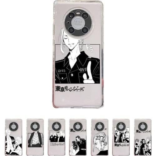 Tokyo Revengers manjiro sano Phone Case Transparent For Huawei honor V 40 30 20 X note 10 pro lite max s Soft TPU Mobile bags