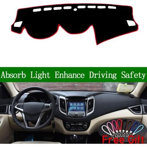 For changan EADO 2016 2017 Dashboard Cover Sun Shade Non-slip Dash Mat Pad Carpet Car Stickers Interior Accessories