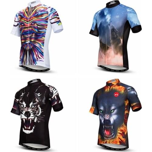Cycling Jersey Summer Short Sleeve Men Breathable Mountain Bicycle Clothing Quick Dry Road mtb Bike Jersey Shirt