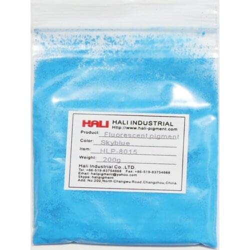 Fluorescent powder,fluorescent pigment,nail polish pigment,item:HLP-8015,color:skyblue,1lot=200g,widely used,free