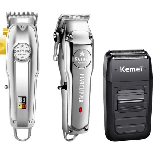 Kemei Men Professional All Metal Hair Clipper Barber Haircut Kits Combos 0mm Hair Trimmer KM-1997 KM-1949 KM-1102 KM-1986