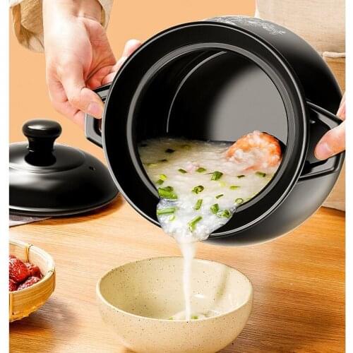 4L-6.5L Chinese Clay Casserole Ceramic Pot For Cooking Soup Porridge