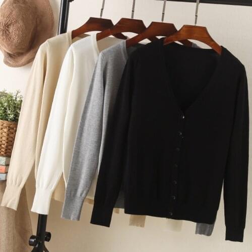 Fall 2021 korean fashion brown black cute tops cardigans womens crochet pink top knitted sweaters for long sleeve top clothing