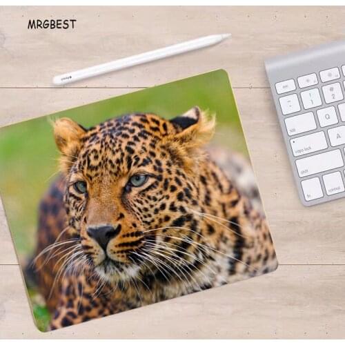 MRGBEST Printed Mouse Pad S 22X18/25X20/29X25CM with Leopard Pattern Mats Mice Keyboard Accessories Desk Mat Non-slip Soft