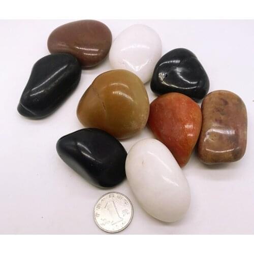 Red Color High Polished Pebble Stone Cobbles for Landscaping and Gardening