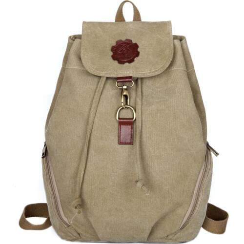 KVKY Vintage Multifunctional Womens Backpacks Girls Students School Bag Canvas Shoulder Bags Women Casual Travel Bag
