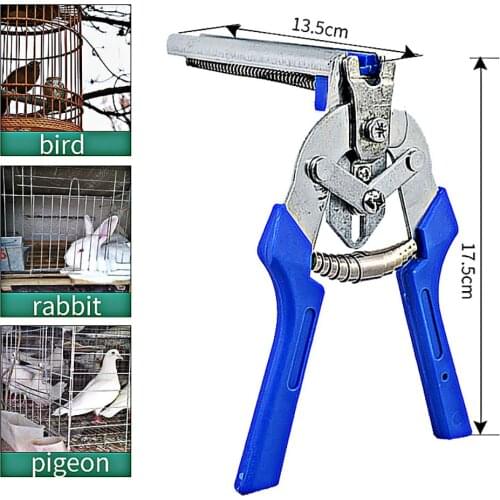 Multifunction Cage Tongs Ring Plier Tool and 600pcs M Clips Staples Chicken Mesh Cage Wire Fencing Caged Clamp Wire Stripper