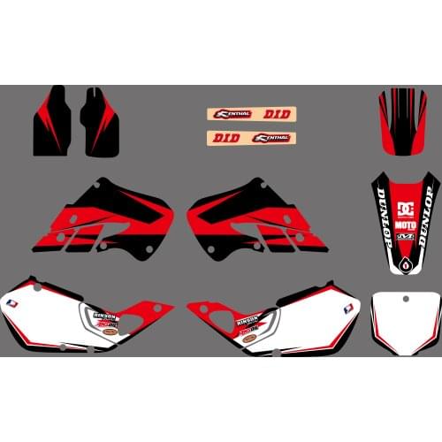 NICECNC Matching Team Graphic Background Stickers And Decals Kit For Honda CR125 CR 125 1998 1999 CR250 CR 250 1997-1999