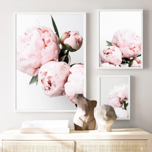 Peony Flower Girl Rock Orangutan Wall Art Canvas Painting Nordic Posters And Prints Wall Pictures For Living Room Home Decor
