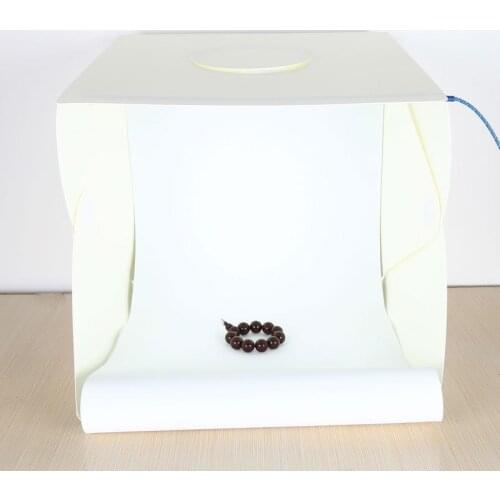 Hot Large Folding Studio Diffuse Soft Box with LED Light Black White Background Photo Studio Accessories