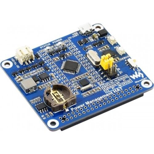 Power Management HAT for Raspberry Pi with Embedded Arduino MCU and RTC