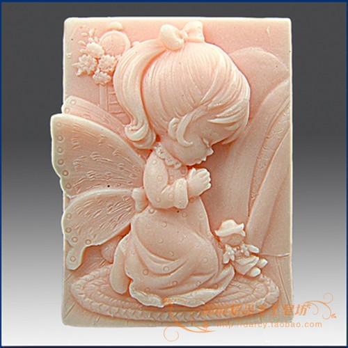 Angel Silicone Soap mold candle mould DIY Handmade Craft 3d soap molds S027